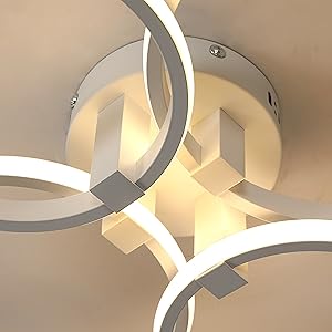 Witte aluminium plafondlamp